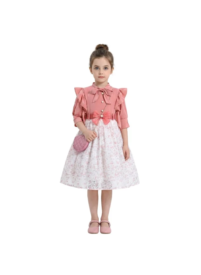 بيداني Layali Al Ward Pink Dress with Bag